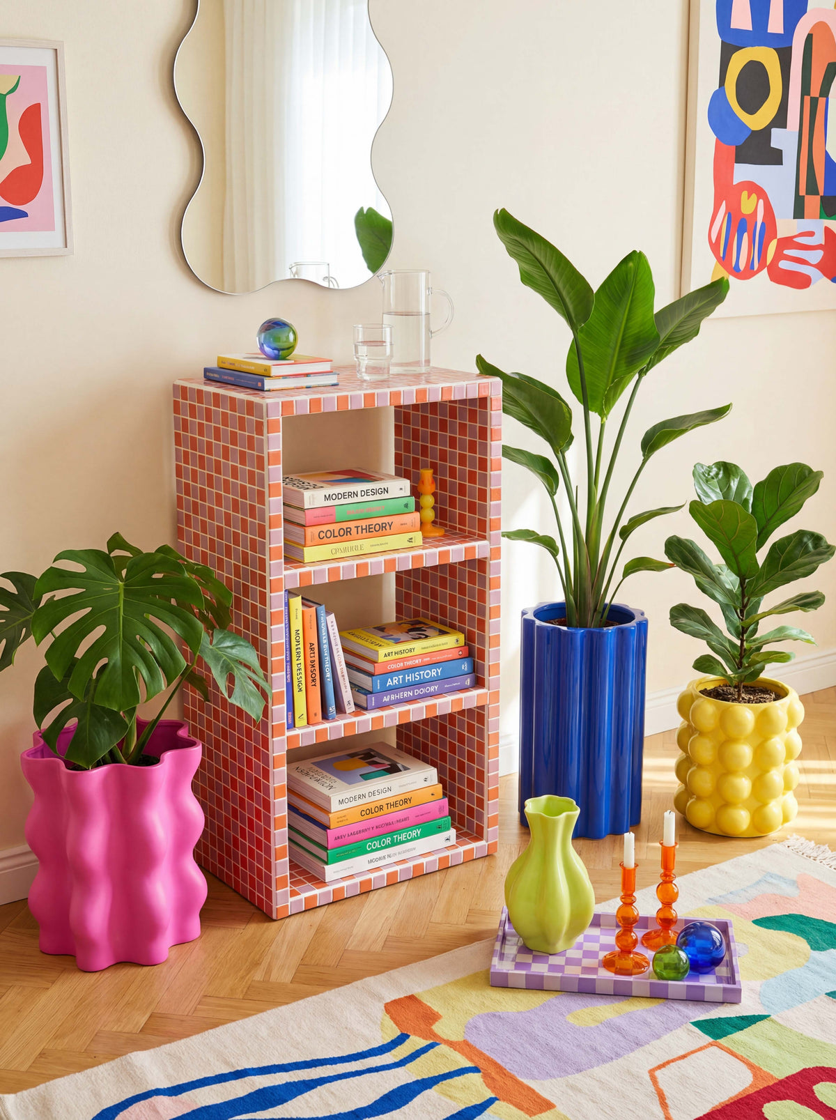 Buky 3 Raflı Kitaplık Grid Design