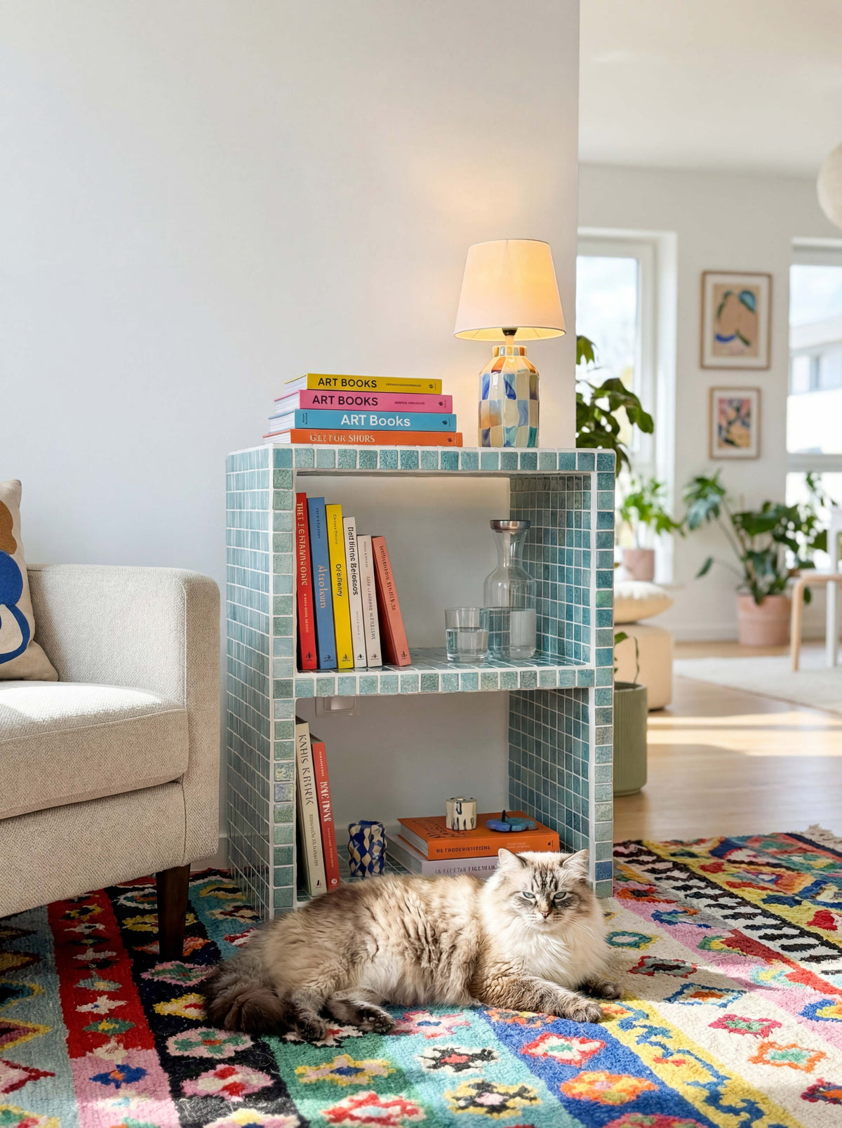Buky 2 Raflı Kitaplık Grid Design