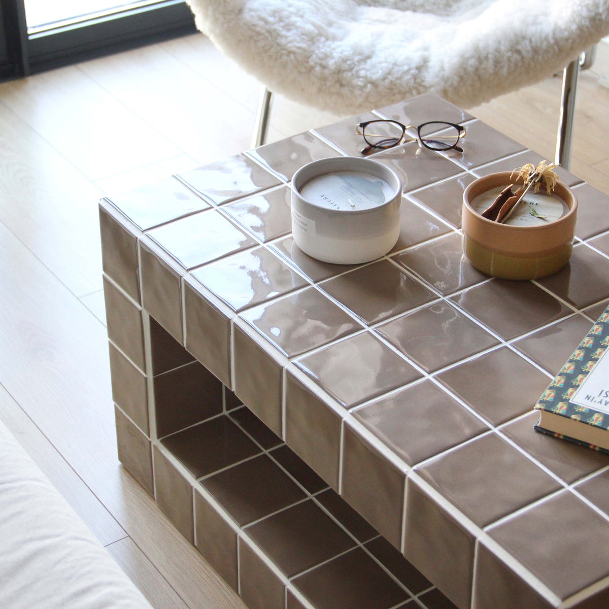 Chubby Orta Sehpa Grid Design