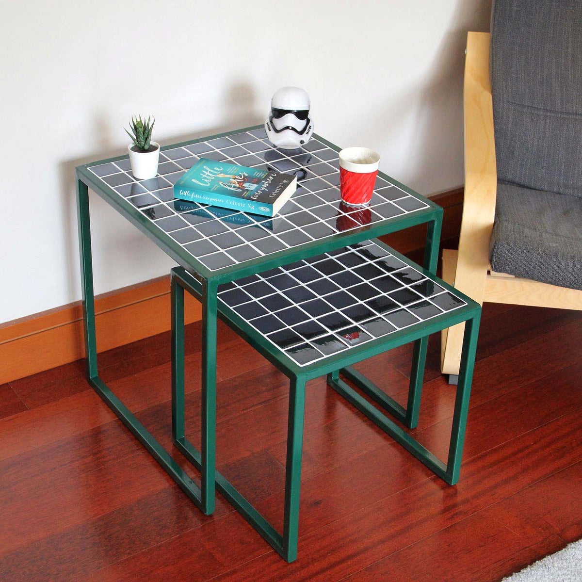 Twin 2'li Sehpa Grid Design Shop