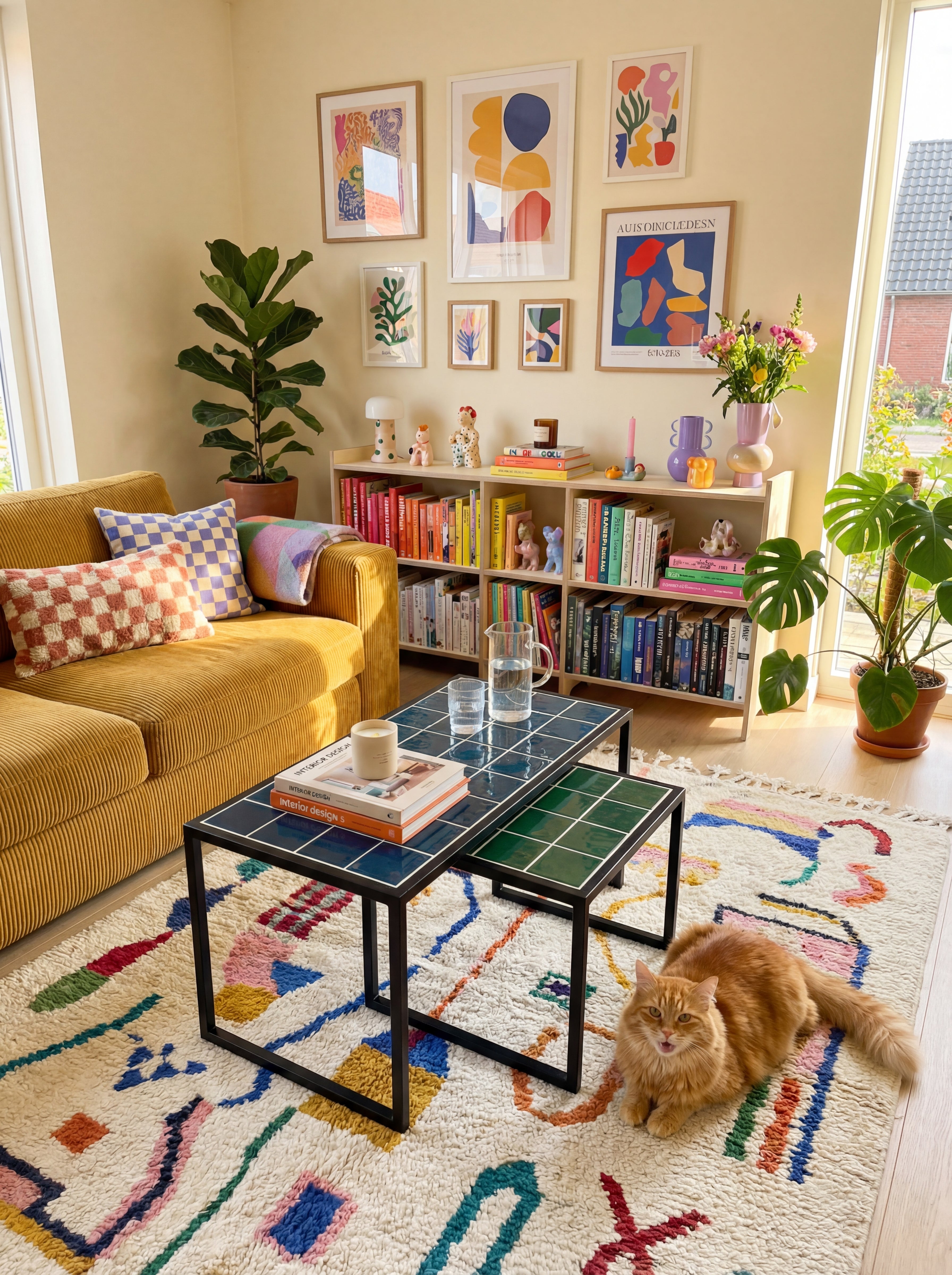 Retro-Mid Twin 2'li Orta Sehpa