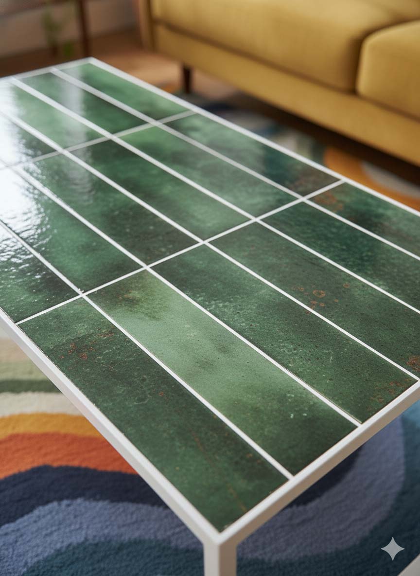 Bumpy Dikdörtgen Orta Sehpa Grid Design