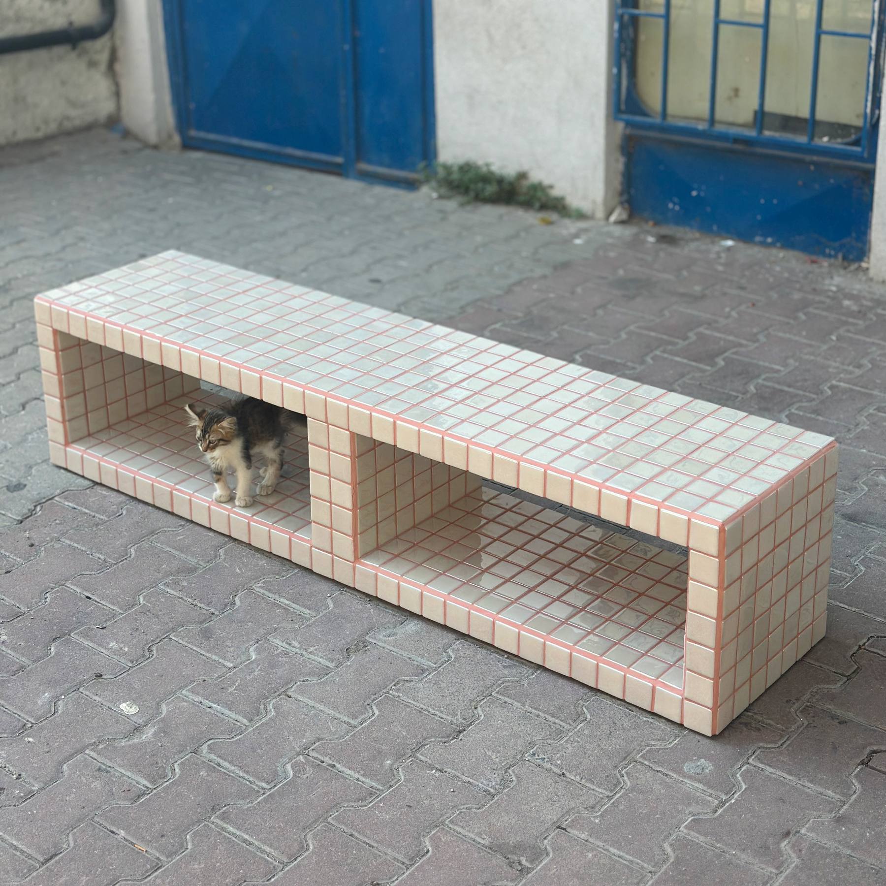 Fun Çift Bölmeli Tv Ünitesi Grid Design Shop
