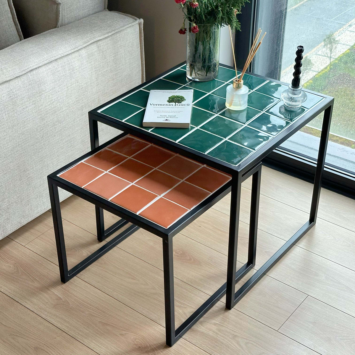Retro-Twin 2'li Sehpa Grid Design Shop