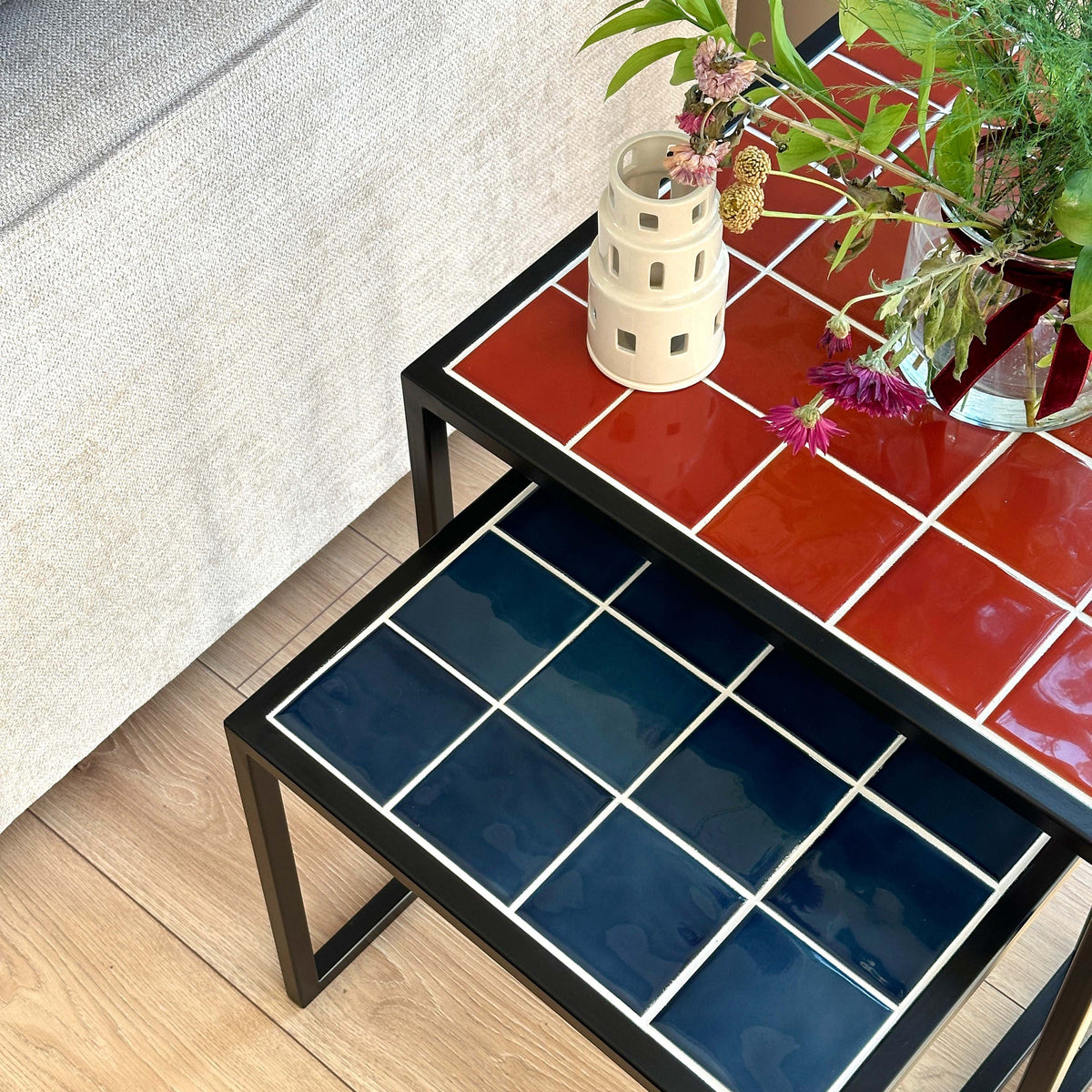 Retro-Twin 2'li Sehpa Grid Design Shop