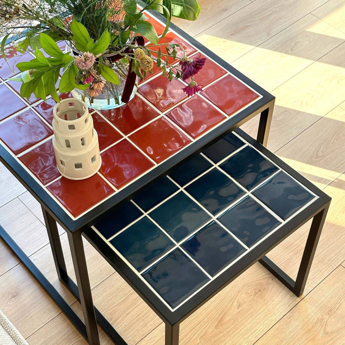 Retro-Twin 2'li Sehpa Grid Design Shop