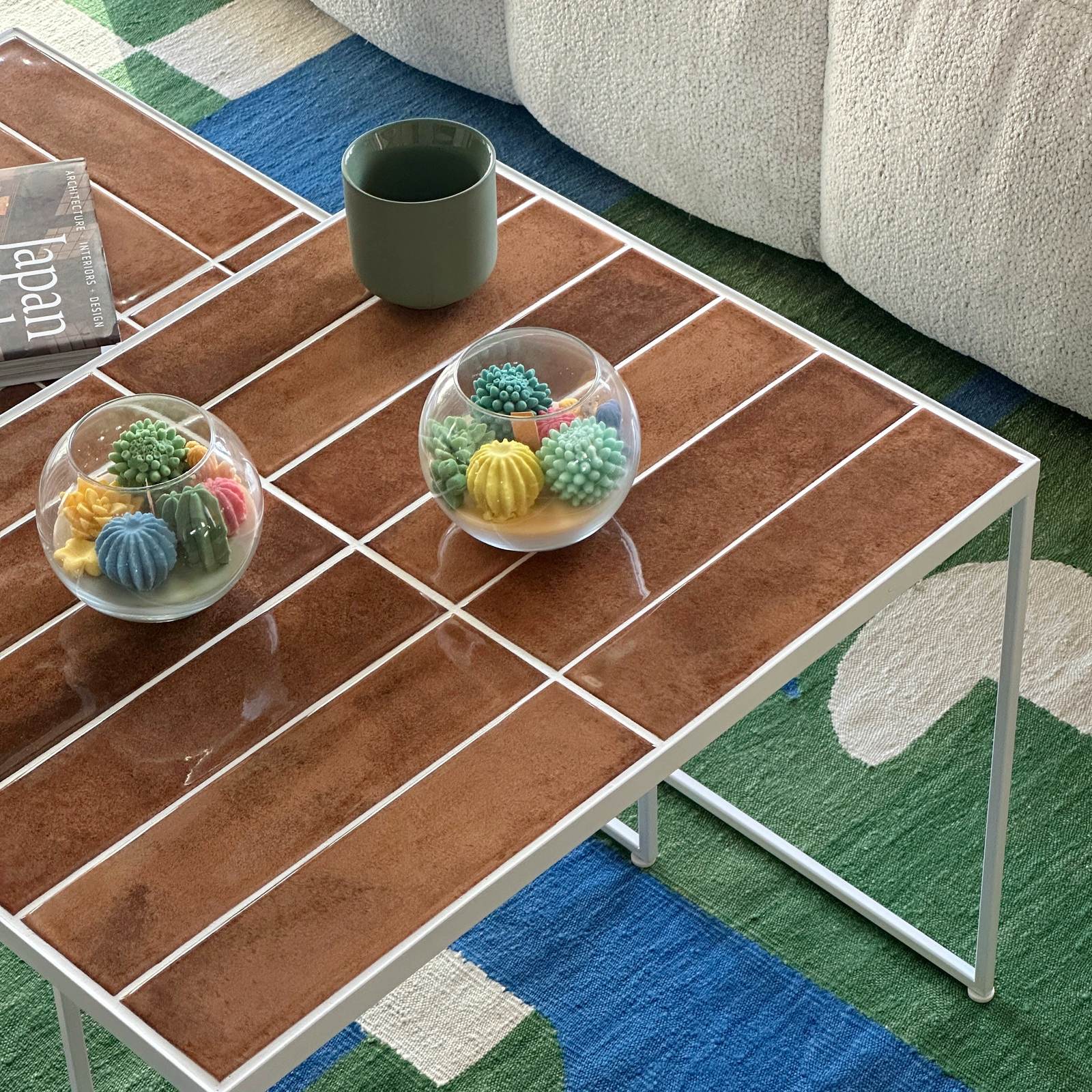 Bumpy 2'li Sehpa Grid Design