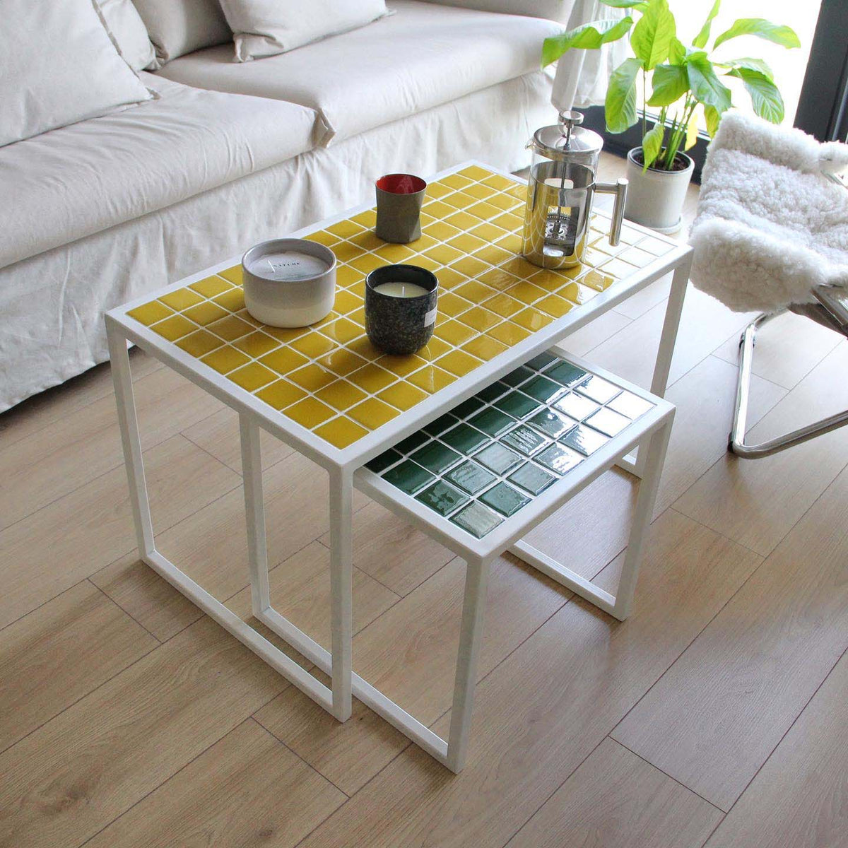 Mid-Twin 2'li Orta Sehpa Grid Design Shop