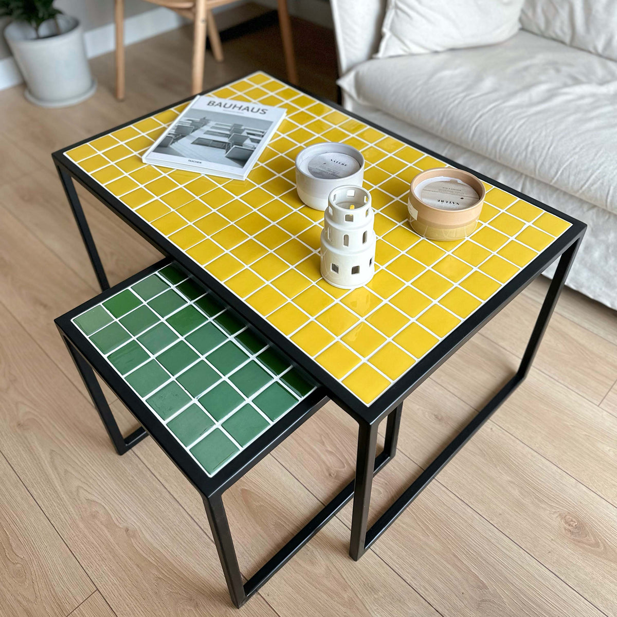 Mid-Twin 2'li Orta Sehpa Grid Design Shop