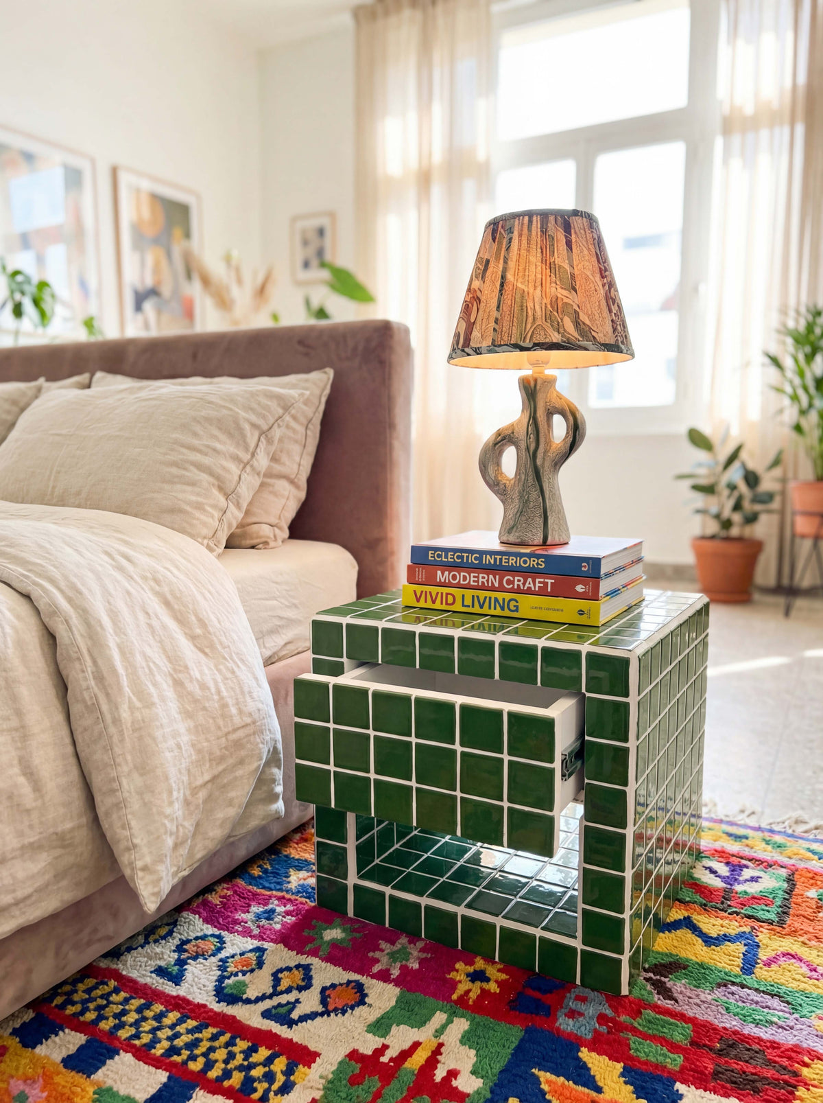 Nitestand Tek Çekmeceli Komodin Grid Design